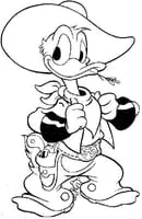 Donald Duck kleurplaat 23